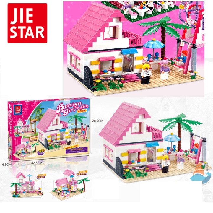 Đồ chơi lắp ghép lego Mô hình lắp ráp ngôi nhà gồm 383 chi tiết bằng nhựa đồ chơi trẻ em