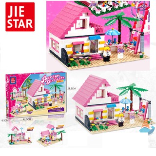 Mô hình ngôi nhà đồ chơi lắp ghép trẻ em gồm 383 chi tiết