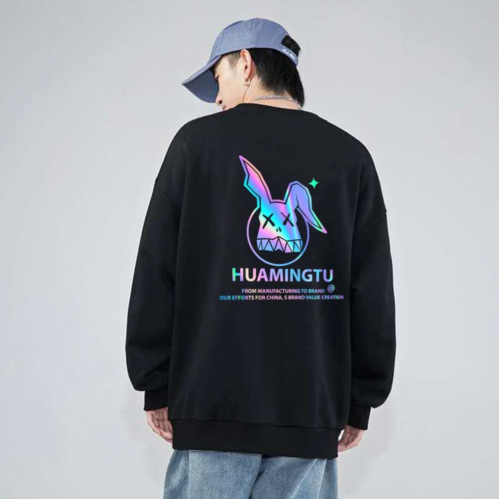 Áo Sweater Thỏ Huamingtu Phản Quang, Aó Nỉ Dài Tay Nam Nữ Cá Tính - AS33 | BigBuy360 - bigbuy360.vn