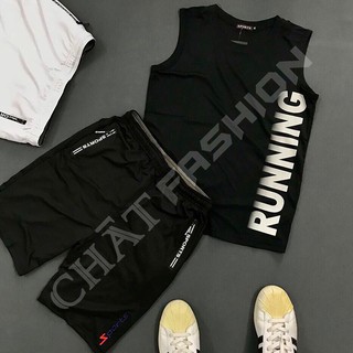 Áo 3 Lỗ Sport Running Thun Lạnh 💕𝘍𝘳𝘦𝘦𝘴𝘩𝘪𝘱💕 Áo Thun Thể Thao Nam 2 Màu 3 Size - Mã PS0041 - STAND