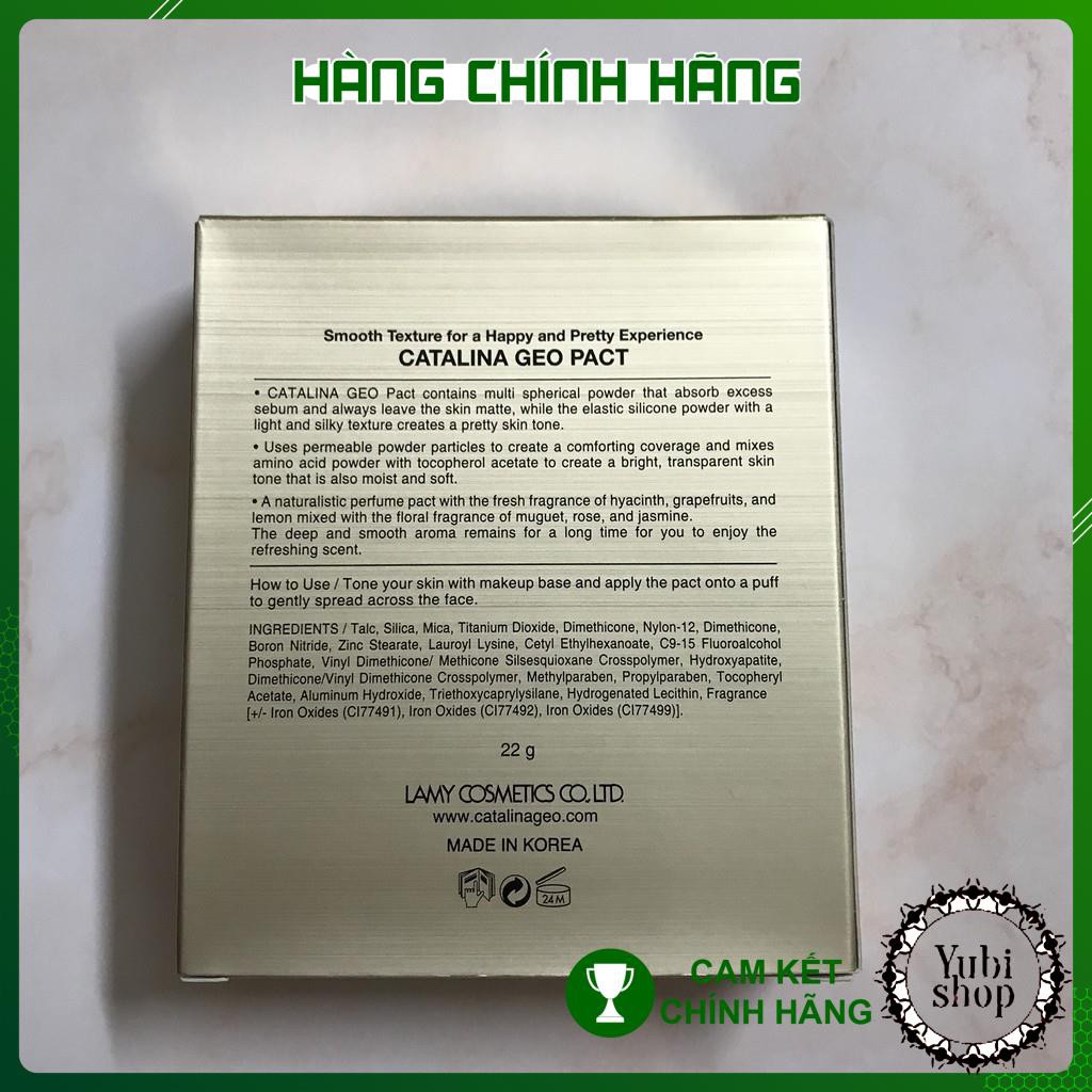 [HÀNG AUTH] PHẤN PHỦ SIÊU MỊN GEO LAMY VÀNG CATALINA GEO PACT HÀN QUỐC - HN