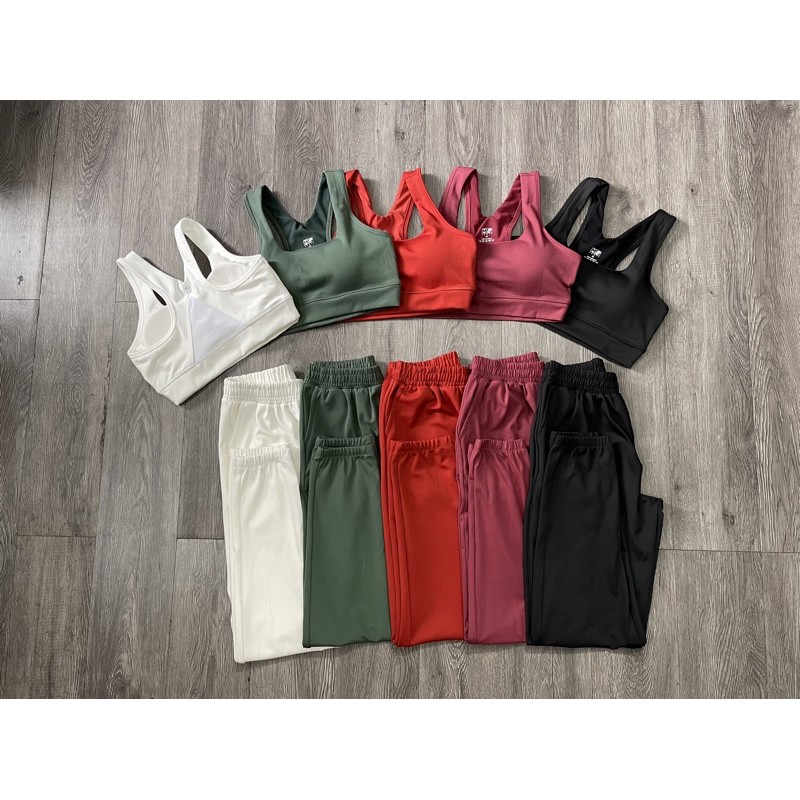 SET THUN LƯỚI LƯNG QUẨN JOGGER GYM,THỂ THAO,YOGA