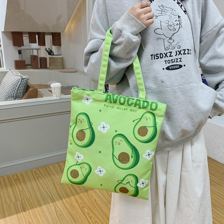 Túi tote Vải canvas Happyhome mềm Đẹp Cực Hot đựng vừa a4💖❣️💡🔔📣 Túi vải xinh nhiều hình