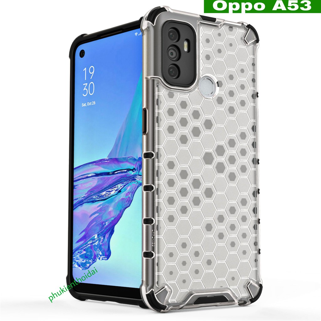 Ốp lưng tổ ONG Oppo A53 chống sốc chống ố vàng cao cấp siêu bền