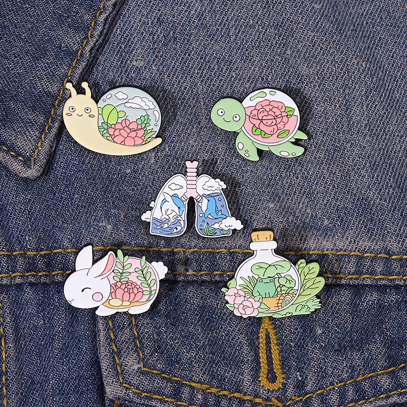 Huy hiệu cài áo MISS ZOE hình động vật dễ thương