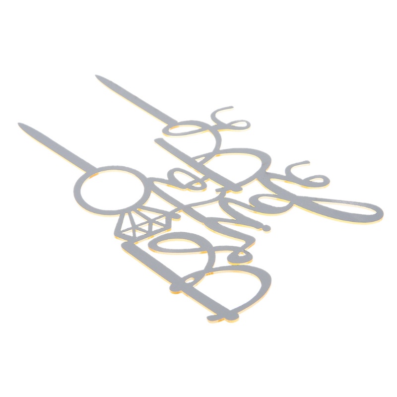 Topper Cắm Trang Trí Bánh Kem Hình Cô Dâu Chú Rể Với Dòng Chữ Bride To be