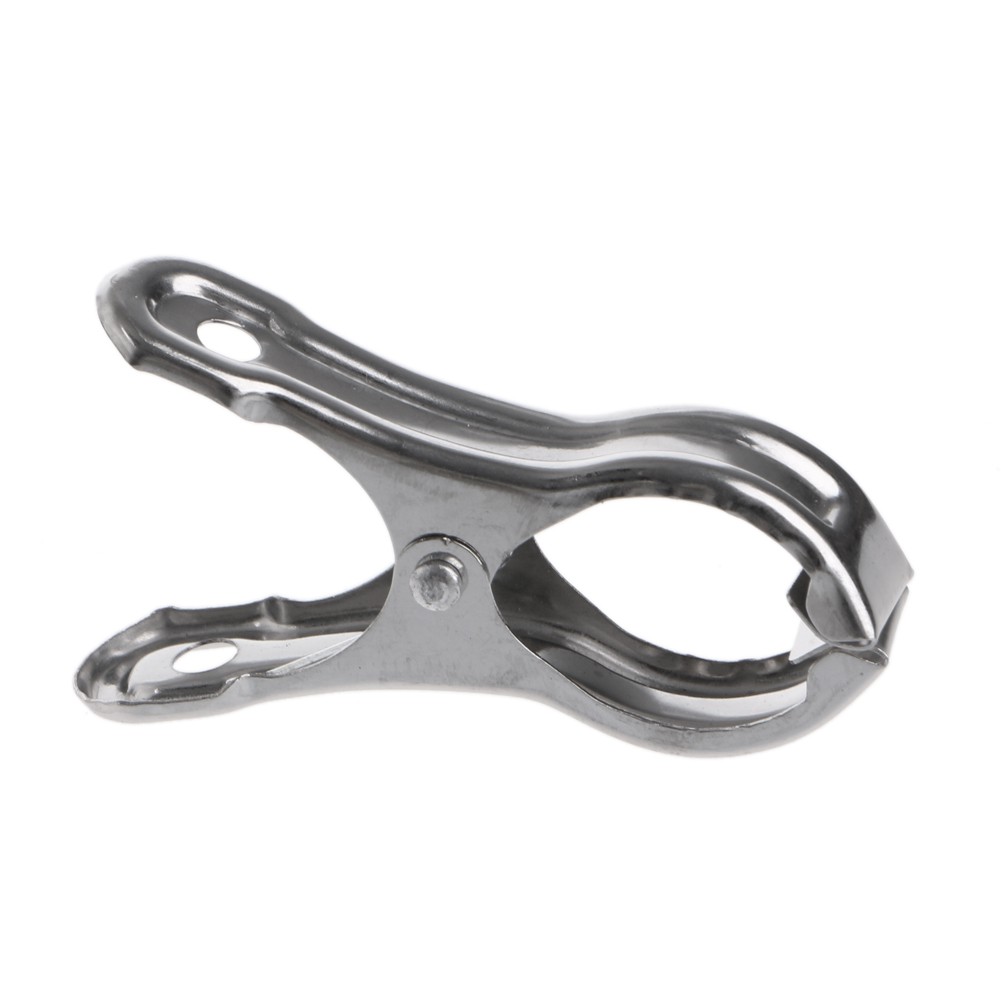 kiss**20 Pcs Stainless Steel Clothes Pegs Hanging Pins Laundry Windproof Clips