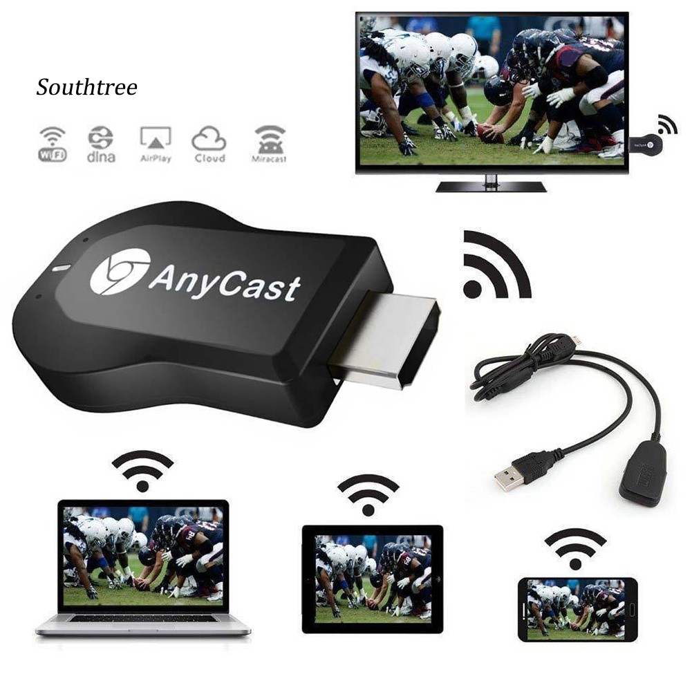 Thiết Bị Trình Chiếu Hình Ảnh Không Dây HD 1080P Wifi HDMI Anycast
