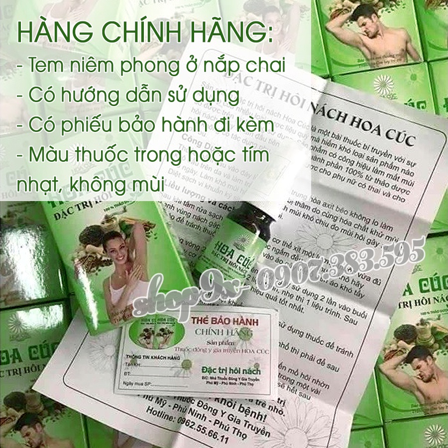 Xịt Hôi Nách Hoa Cúc Chính Hãng 10ml - Triệt Thâm - Ngăn Tiết Mồ Hôi - Hôi Nách Lâu Năm