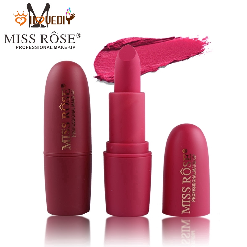 Son môi MISS ROSE lâu trôi chống thấm nước mượt mà/ 18 màu chọn lựa dành cho nữ