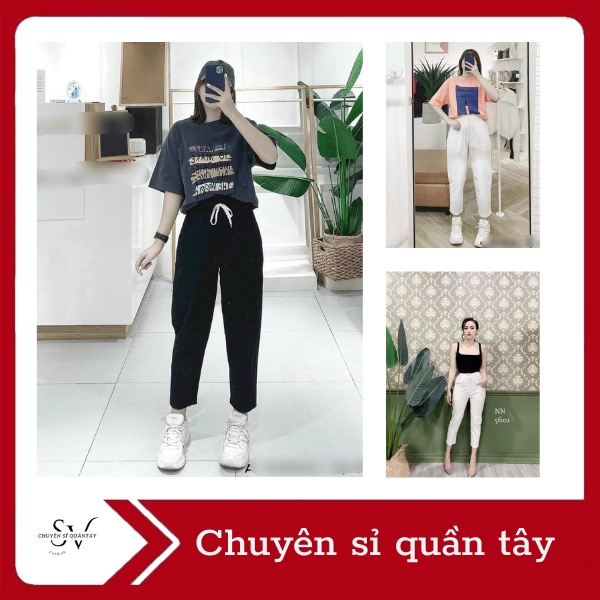 QUẦN BAGGY LƯNG THUN DÂY RÚT TÚI KIỂU MỀM THOÁNG MÁT