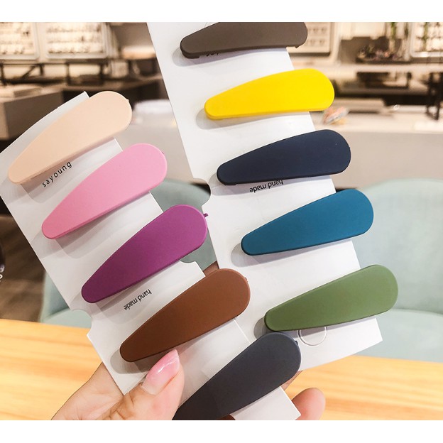 Kẹp tóc nhám màu sắc (chuẩn bị hàng trong 5 ngày)