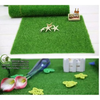 Tấm cỏ nhựa dày cao cấp khổ 50cm x 50cm