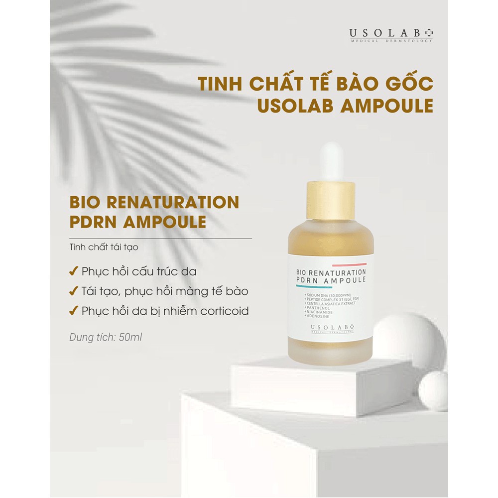 Serum tế bào gốc trắng da, mờ nám, chống lão hóa usolab Bio Renaturation PDRN Ampoule Usolab | BigBuy360 - bigbuy360.vn