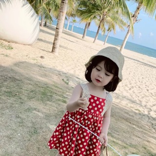 Váy chấm bi bé gái