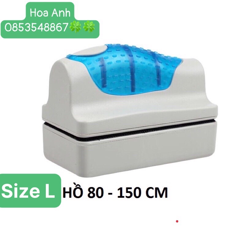 Lau Kính Hồ Cá Nam Châm - Đồ Vệ Sinh Lau Kiếng Bể Cá - Dụng Cụ Cọ Bể Nam Châm