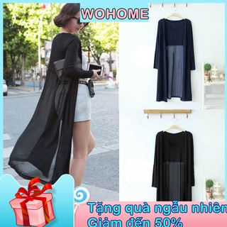 Áo Khoác Kimono Voan Dáng Dài Phong Cách Boho