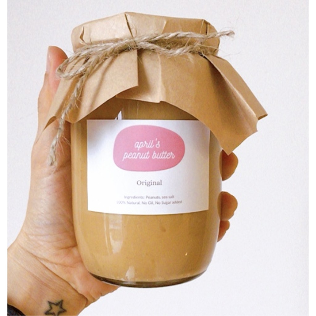 Bơ Lạc/ Bơ Đậu Phộng mịn Homemade - April peanut butter smooth 100% tự nhiên từ Đậu Phộng