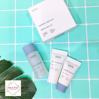 Bộ kit dưỡng da Iope Derma Repair Simple Trial Kit (3 Items)