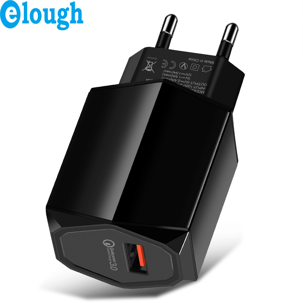 Cốc Sạc Nhanh Elough Qc 3.0 18W Usb Chất Lượng Cao Cho Điện Thoại