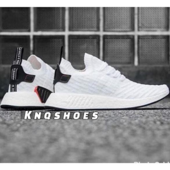 GIẦY THỂ THAO Sneaker NMD R2 WHITE BLACK . Hàng như hình chất lượng tốt yu tin chất lượng | Bán Chạy| . a