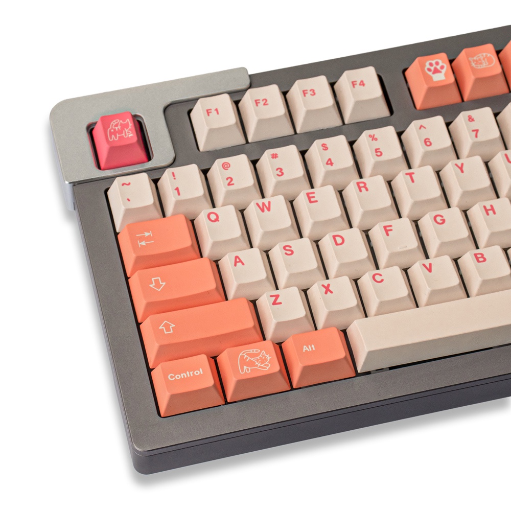 Bộ 130 Nút Bàn Phím PBT Màu Cam Cho Cherry MX Switch