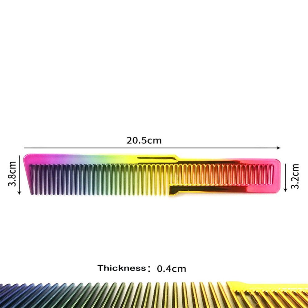SOFTNESS Lược Chải Tóc Mạ Điện Trong Suốt Chuyên Dụng Cho Thợ Cắt Tóc