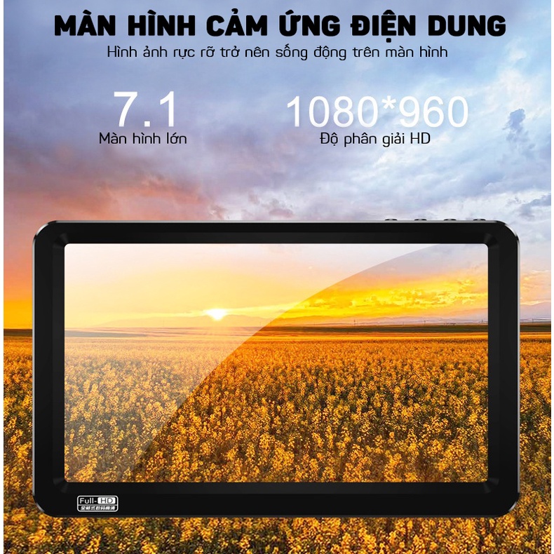 Máy Nghe Nhạc MP3/MP4 Màn Hình Cảm Ứng Siêu Lớn 7.1 Inch Bluetooth Xem Phim Siêu Nét V8 Bộ Nhớ 8GB  GEAR79
