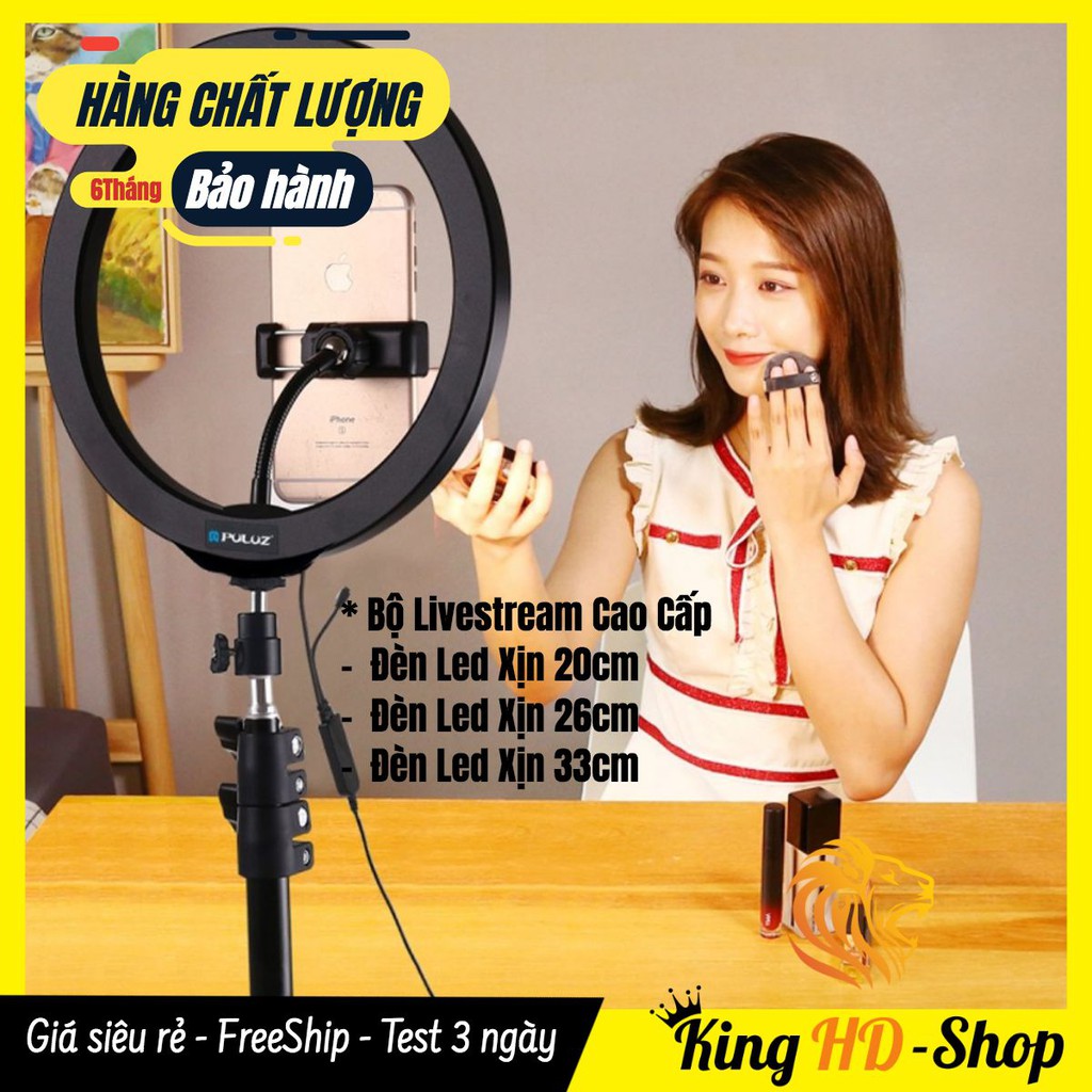 [CHÍNH HÃNG] Bộ Đèn Livestream 20cm, 26cm, 33cm - Siêu Đẹp, Siêu Bền, Siêu Sáng, Full Đồ - Bảo Hành 6 Tháng 🌺FREESHIP🌺 | BigBuy360 - bigbuy360.vn