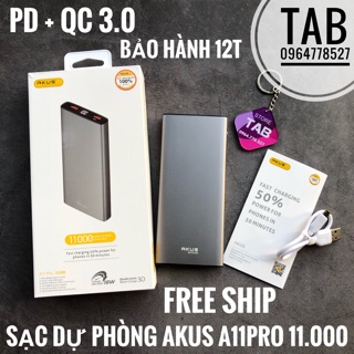 Sạc Dự Phòng Akus A11Pro 11000mAh
