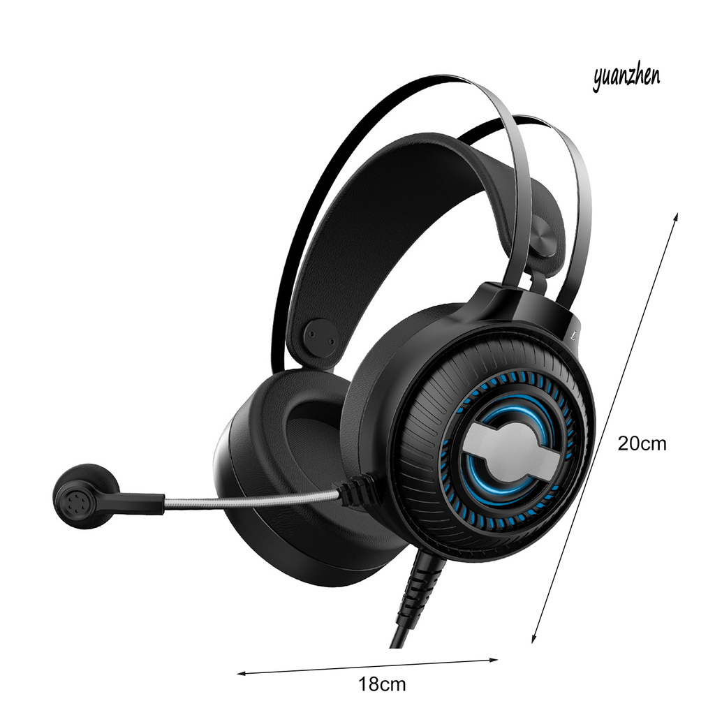 yuanzhen N1 Headset Hose Microphone Noise Reduction Lightweight Over Ear Stereo Gaming Headphone for Indoor