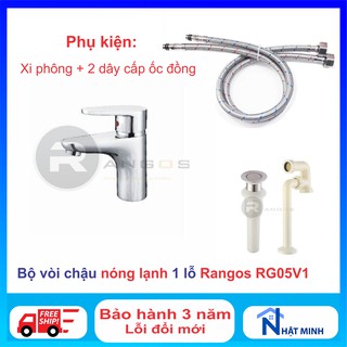 Vòi chậu 1 lỗ, vòi lavabo rangos rg-06v1