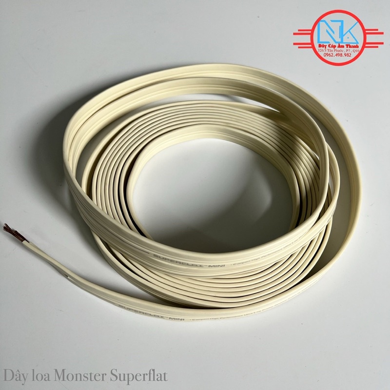 Dây loa Monster Super Flat Mini bãi Mỹ