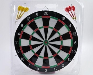 Bảng phóng phi tiêu gỗ - 2 mặt (17inch-43cm)