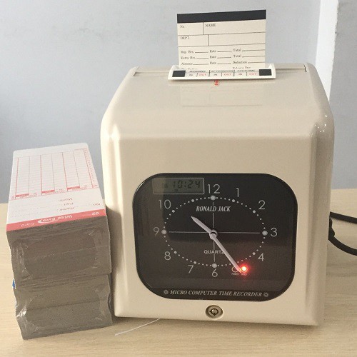 Máy chấm công thẻ giấy RONALD JACK RJ-990A
