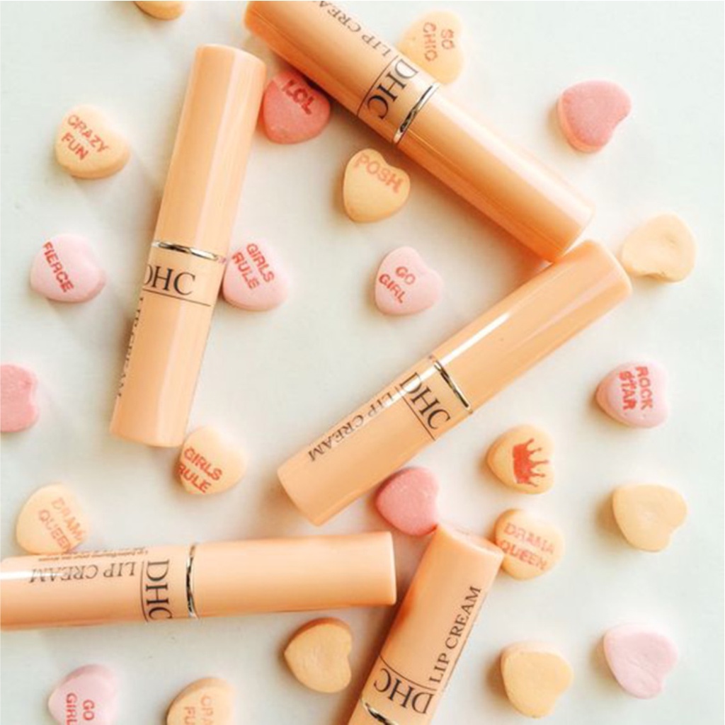 Son dưỡng môi DHC Lip Cream son dưỡng không màu giúp đôi môi mềm mại giảm thâm và hồng môi nội địa Nhật