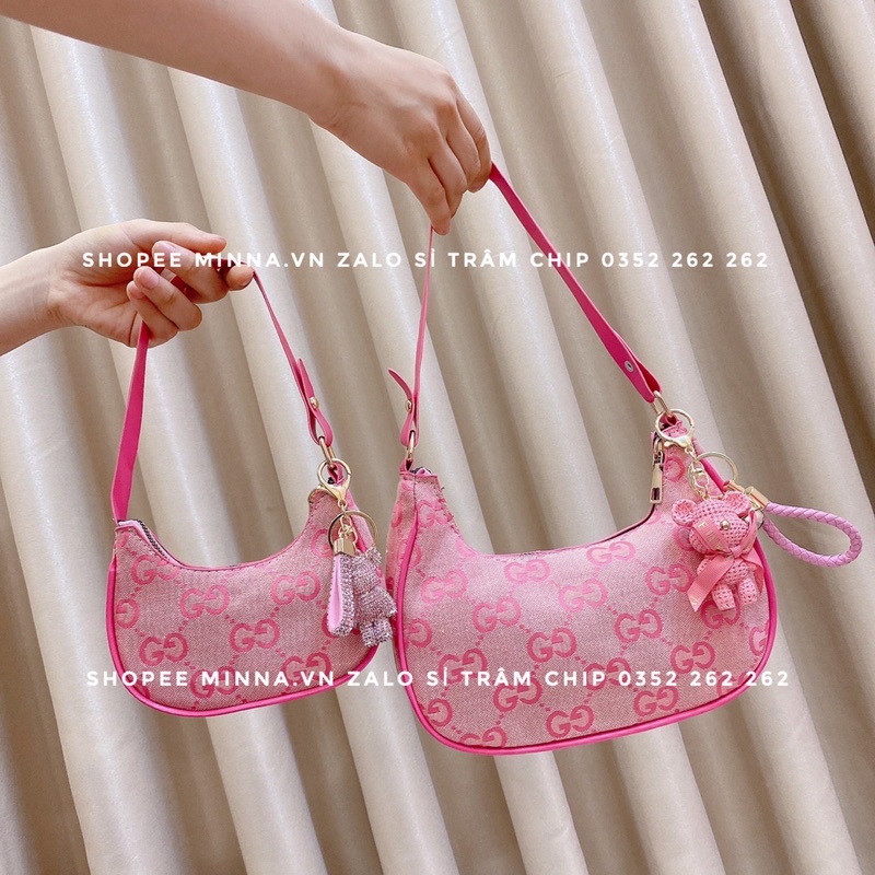 Túi Kẹp Nách Cho Mẹ Và Bé Mẫu Mới Hottrend(Không có phụ kiện gấu)