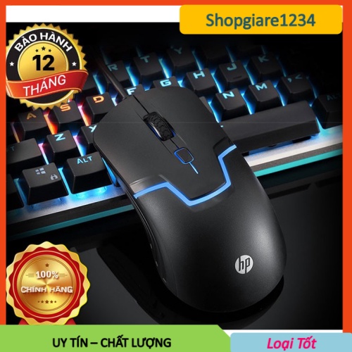 Chuột Máy Tính Có Dây HP M100 Led RGB đổi màu- Full Box- Hàng chính hãng - BH 12 THÁNG