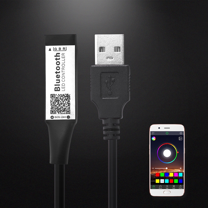 Bộ điều khiển USB thông minh có chế độ hẹn giờ tiện dụng cho dây đèn LED RBG 5V 3528 5050