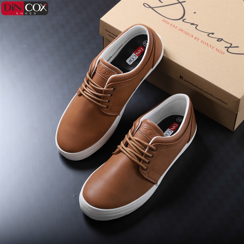 Giày Sneaker Da Nam DINCOX C03 Khí Chất Lịch Thiệp Tan