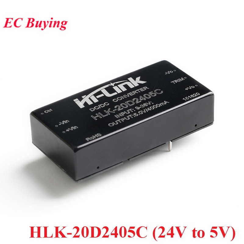 Mô Đun Cấp Nguồn DC 24V Sang 5V 12V 20W HLK-20D2405 HLK-20D2412 HLK-20D2412C HLK-20D2405C