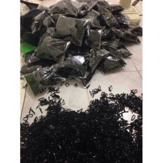 gói 1kg chun lạng, chun buộc tóc đen dây nịt cột tóc siêu co giãn hàng dày loại 1