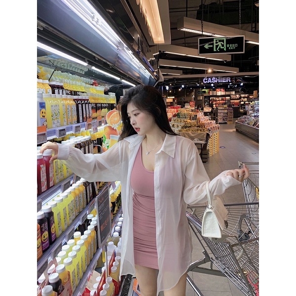 Áo khoác voan tơ Bigsize