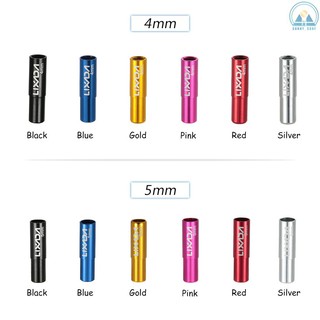 Sunny☀ Lixada 10pcs 4mm/5mm Cycling Bike Derailleur Shift Brake Wire Cable End Cap Shifter Cable Housing Ferrules Tube Tops Replacement Set Aluminum Alloy