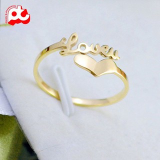 Nhẫn Nữ Titan, Nhẫn Titan Cao Cấp Hình Trái Tim free size Siêu Cute