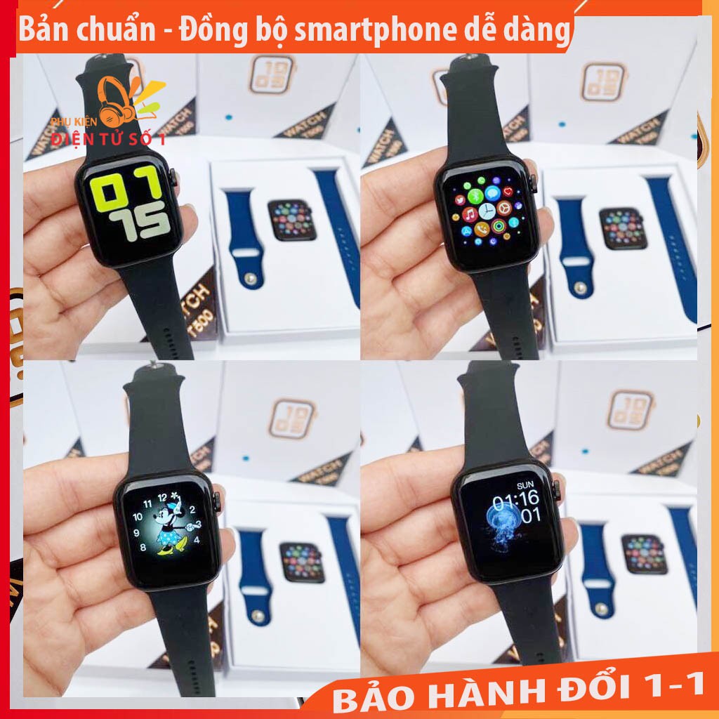 Đồng hồ thông minh T500 seri5 [Bản cao cấp] đồng bộ smartphone qua QR codr, chống nước, theo dõi sức khỏe