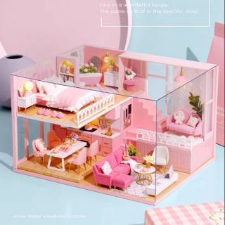 Mô hình nhà gỗ lắp ráp Roombox DIY - Kèm Mica - L030 My Little Warm Moment