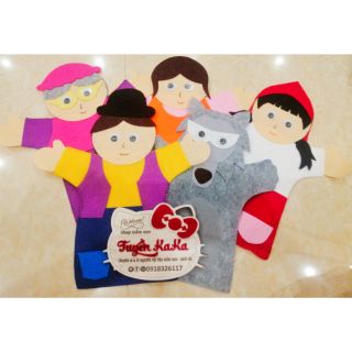 Rối tay truyện Cô Bé Quàng Khăn Đỏ