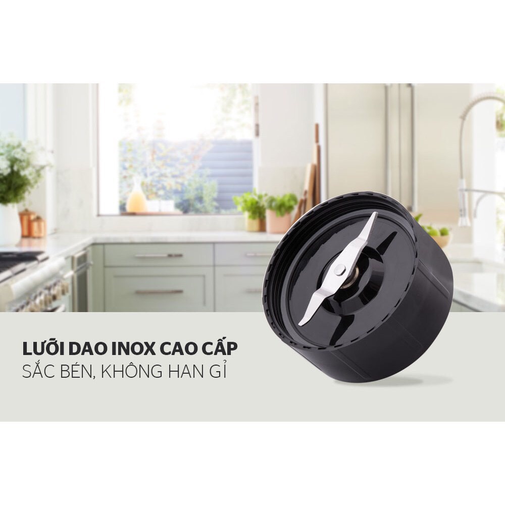 Máy xay sinh tố đa năng Sunhouse SHD5322 màu đen. Máy say sinh tố Sunhouse 3 cối. Sản phẩm chính hãng bảo hành 12 tháng