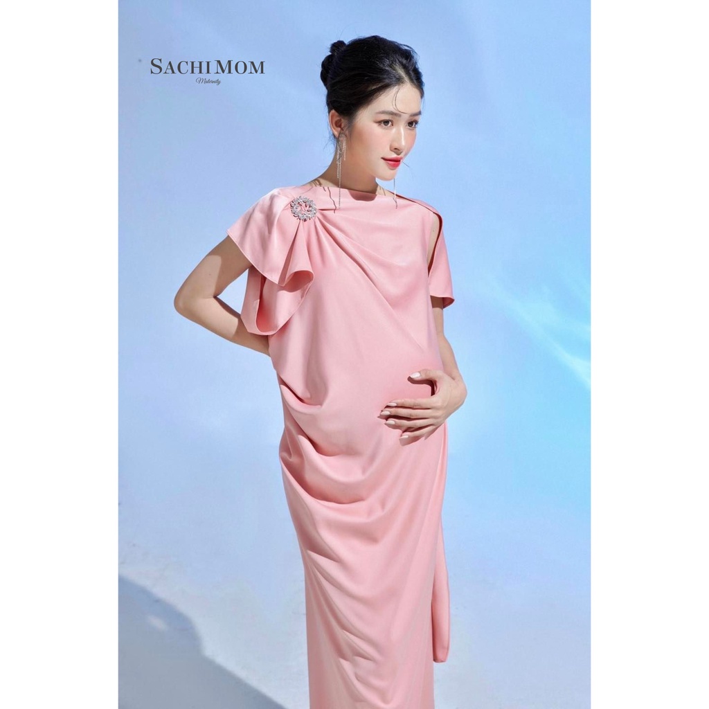 Đầm Bầu SACHIMOM - Váy Bầu Dự Tiệc Cài Đá ROSA DRESS